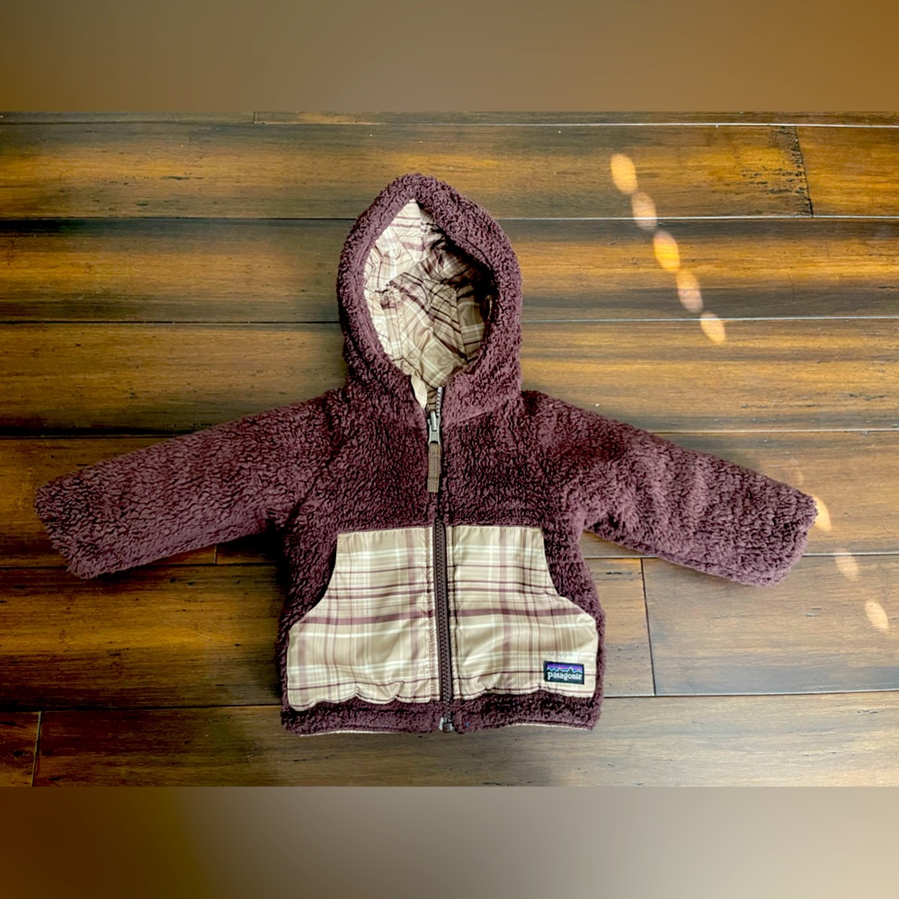 Patagonia Fleece Lined Brown Reversible Jacket (9-12M)